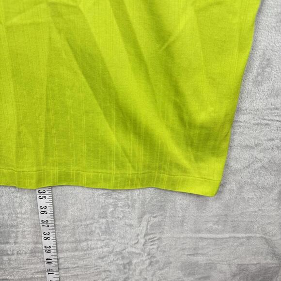 VTG Tiger Woods Collection Neon Green Golf Polo Shirt Men Size XXL Nike Golf - Picture 7 of 10